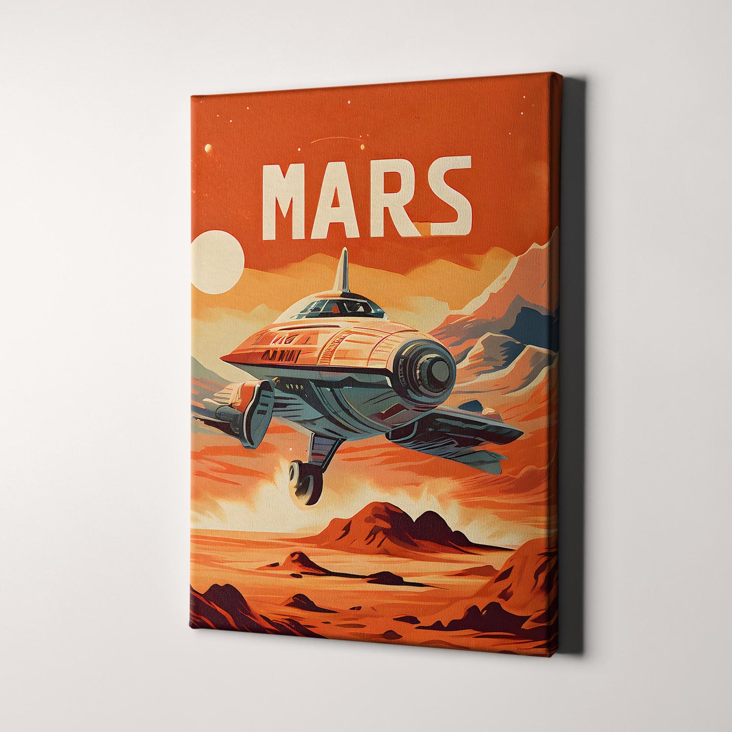 Vintage Mars Travel Poster