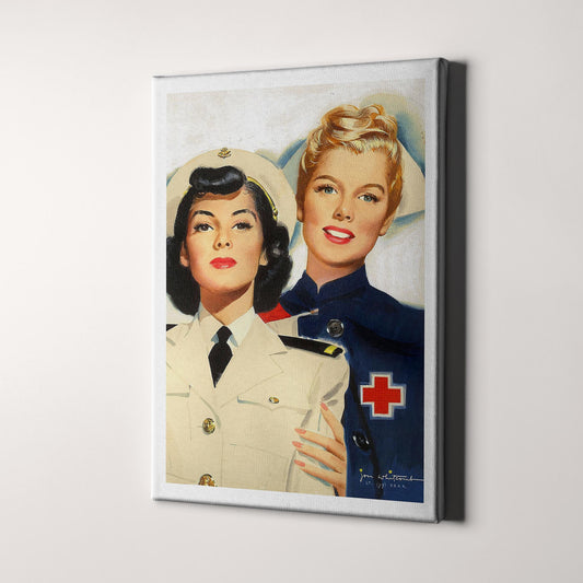 Vintage WW2 US Nursing Recruiting Poster