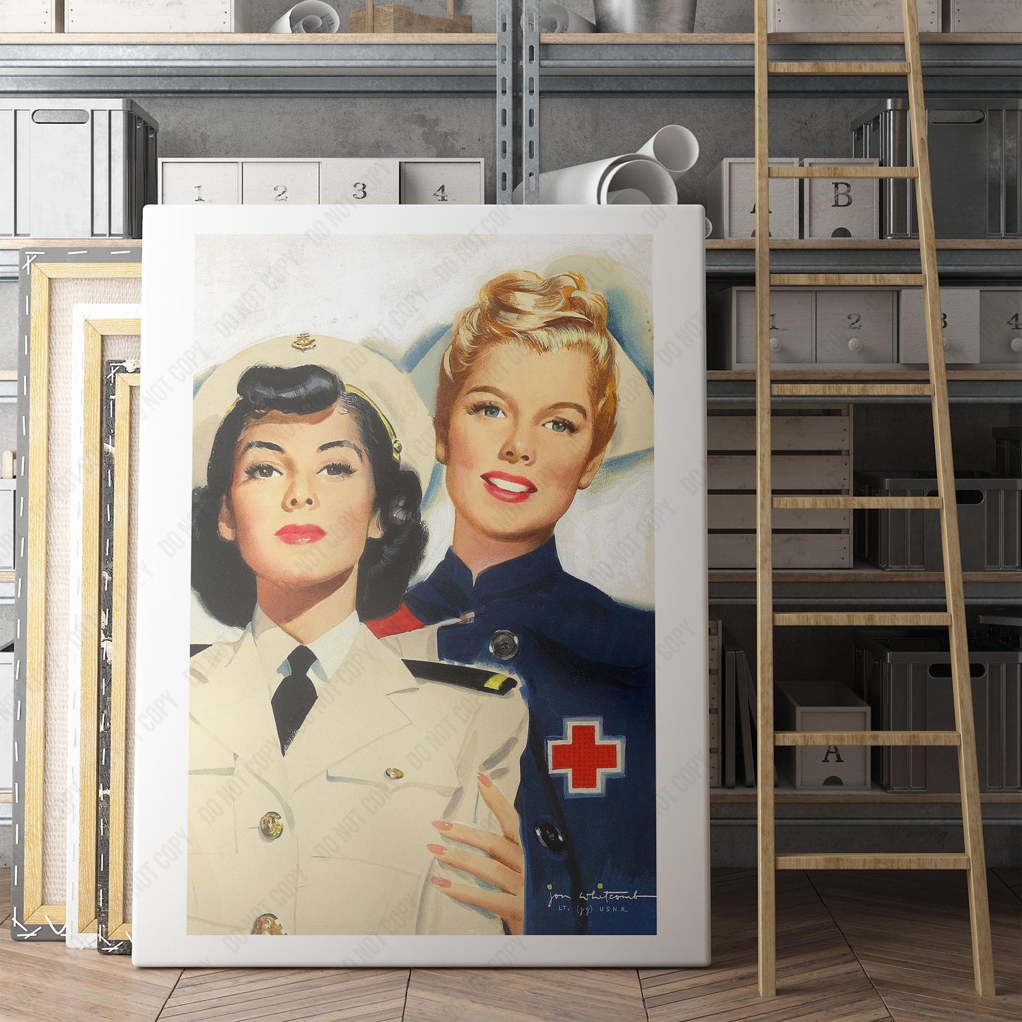 Vintage WW2 US Nursing Recruiting Poster