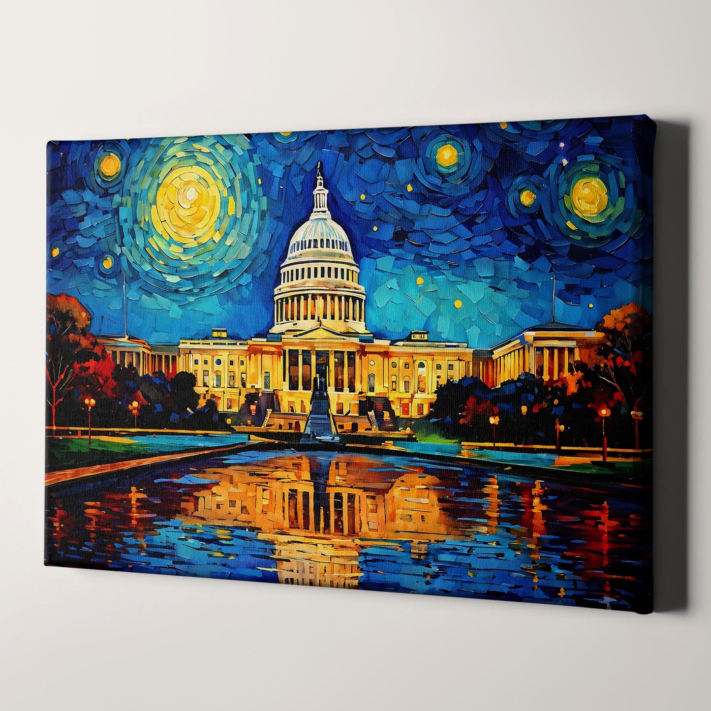 Washington DC as Van Gogh Starry Night