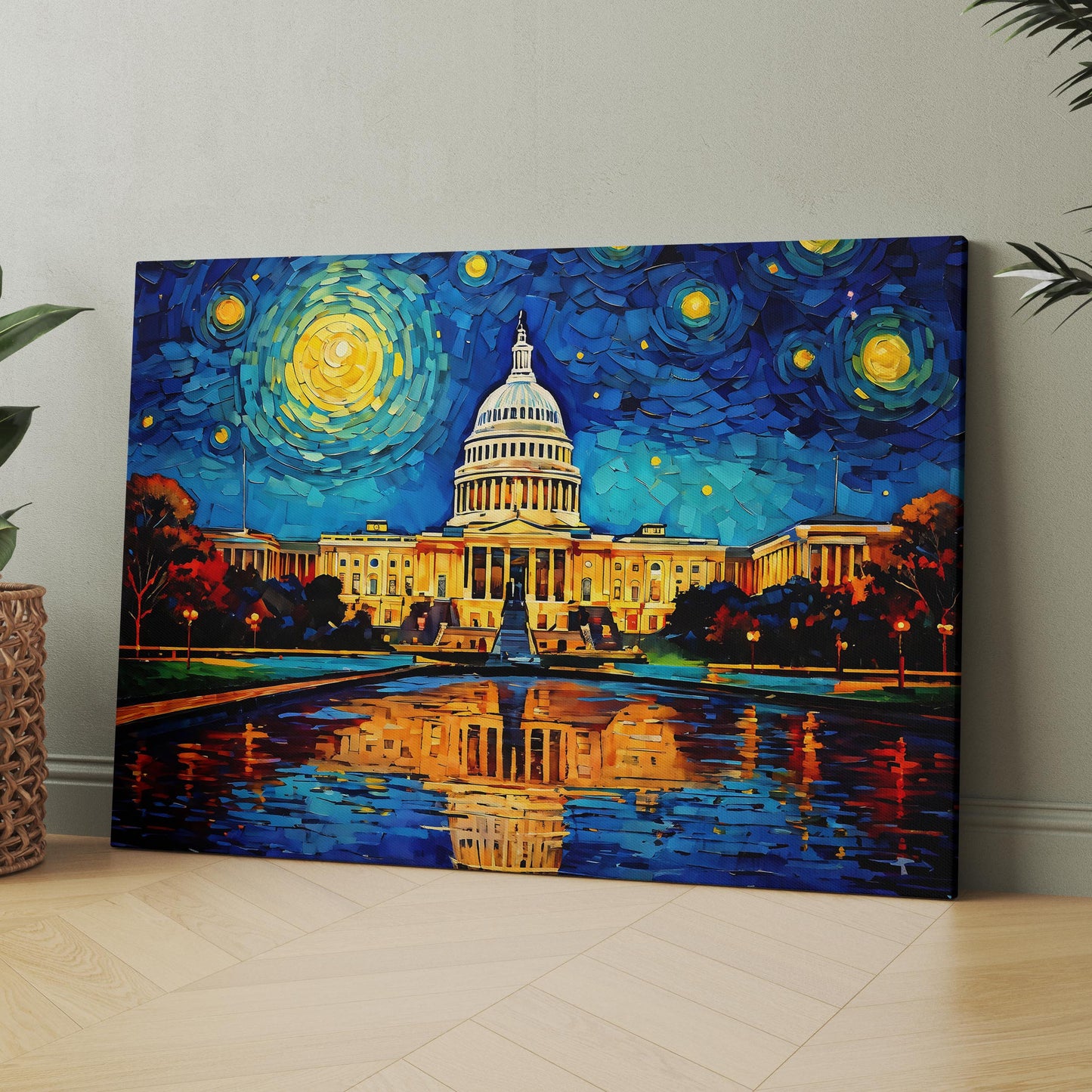 Washington DC as Van Gogh Starry Night