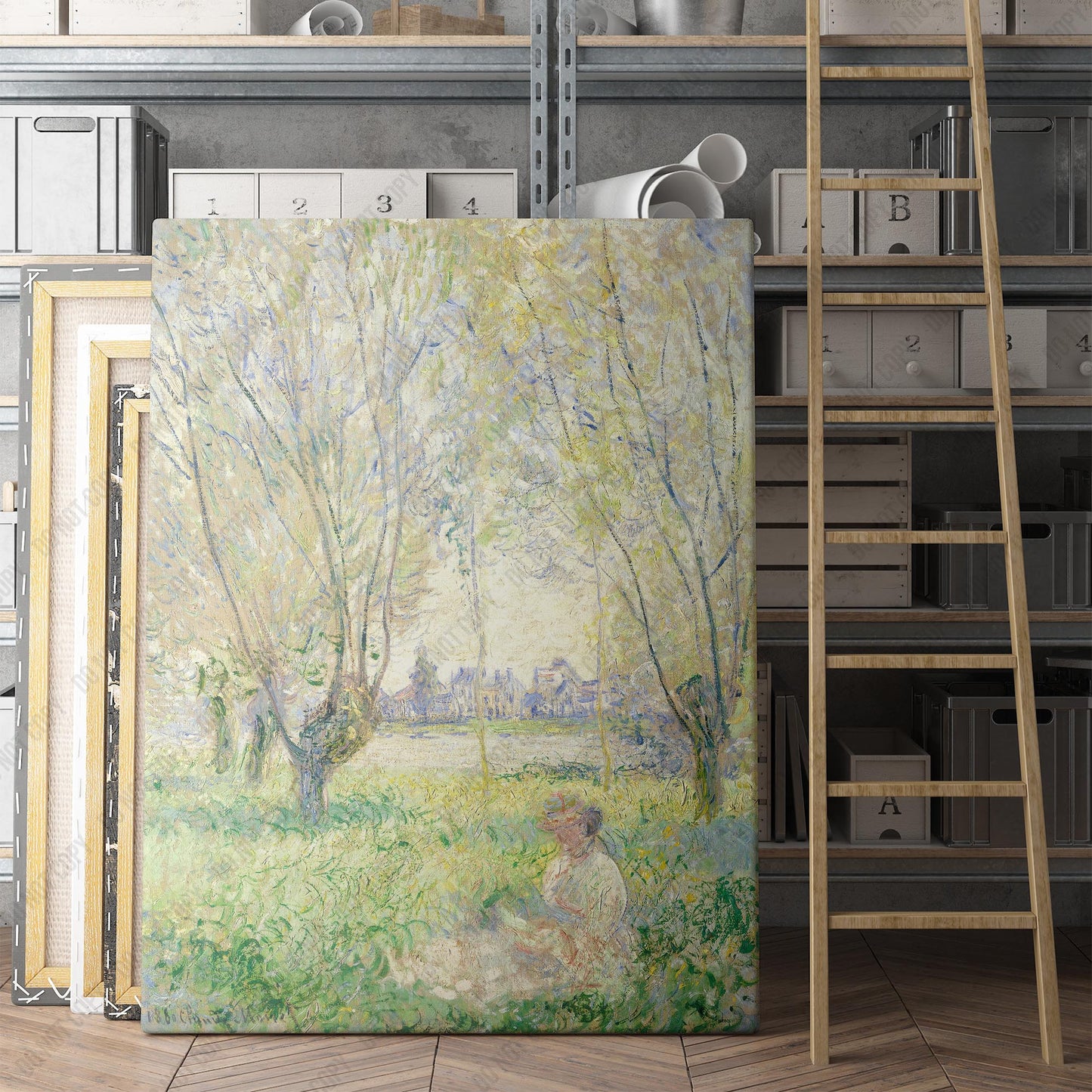 Woman Seated under the Willows (1880) by Claude Monet