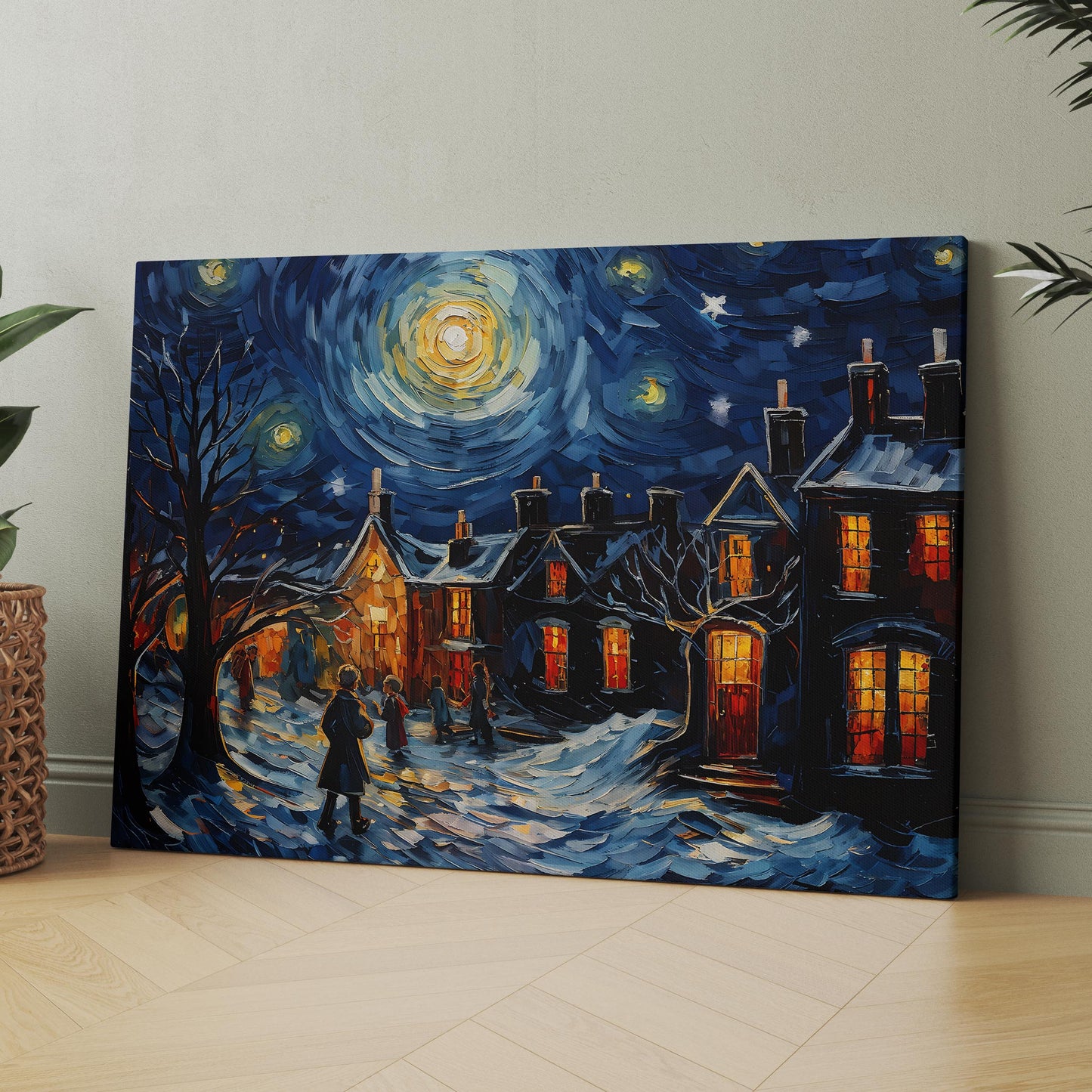 A Christmas Carol as Van Gogh Starry Night