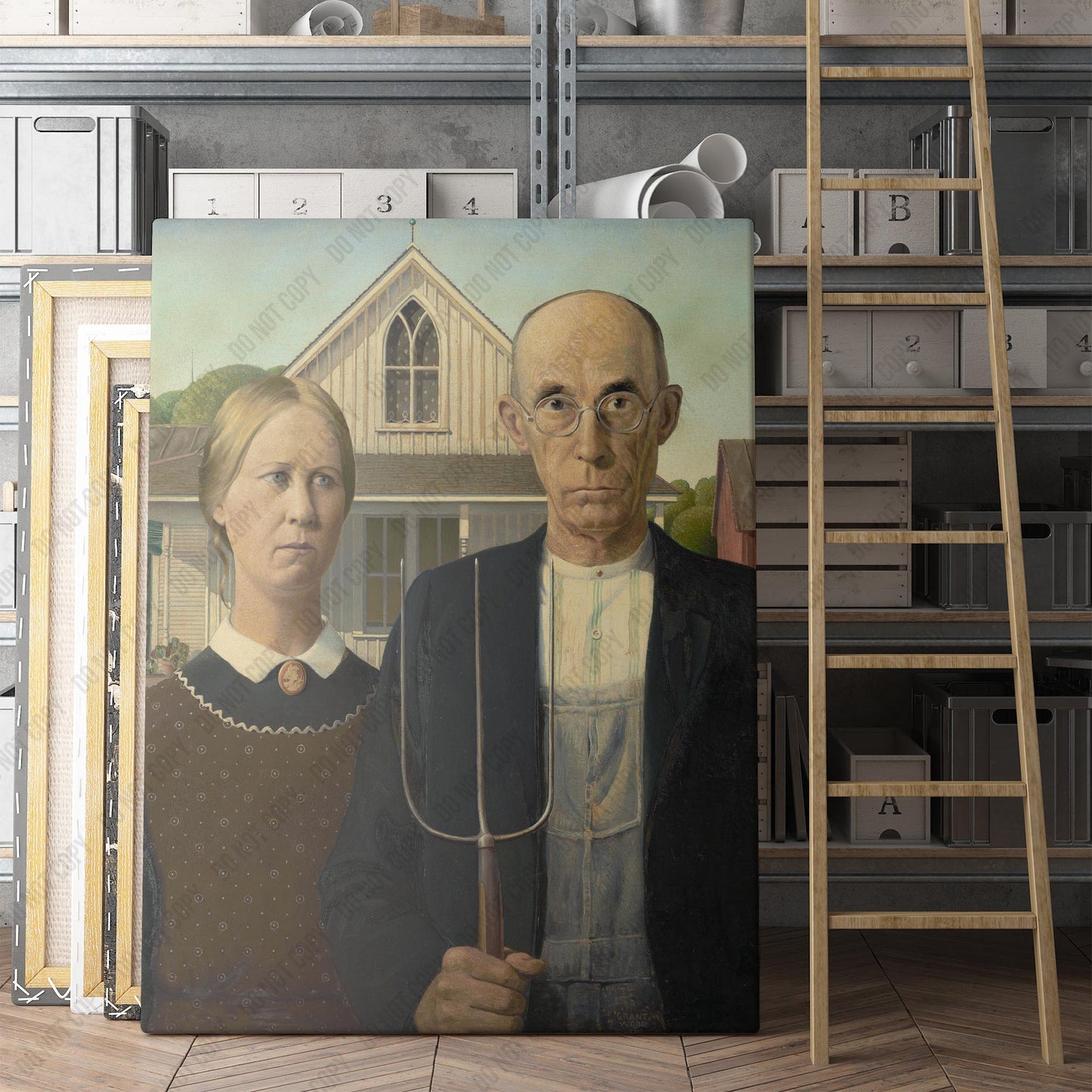 American Gothic by Grant Wood