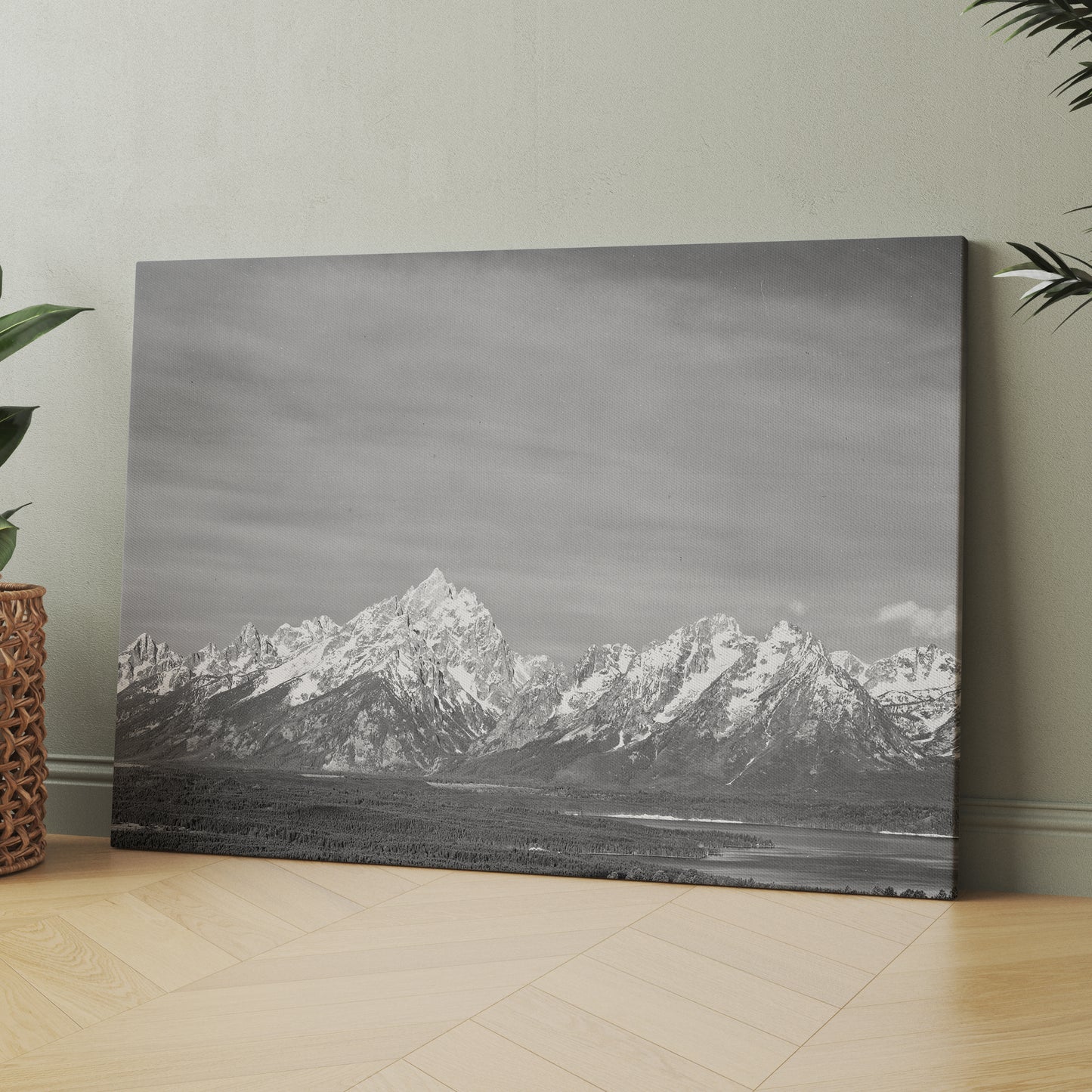 Ansel Adams Tetons from Signal Valley