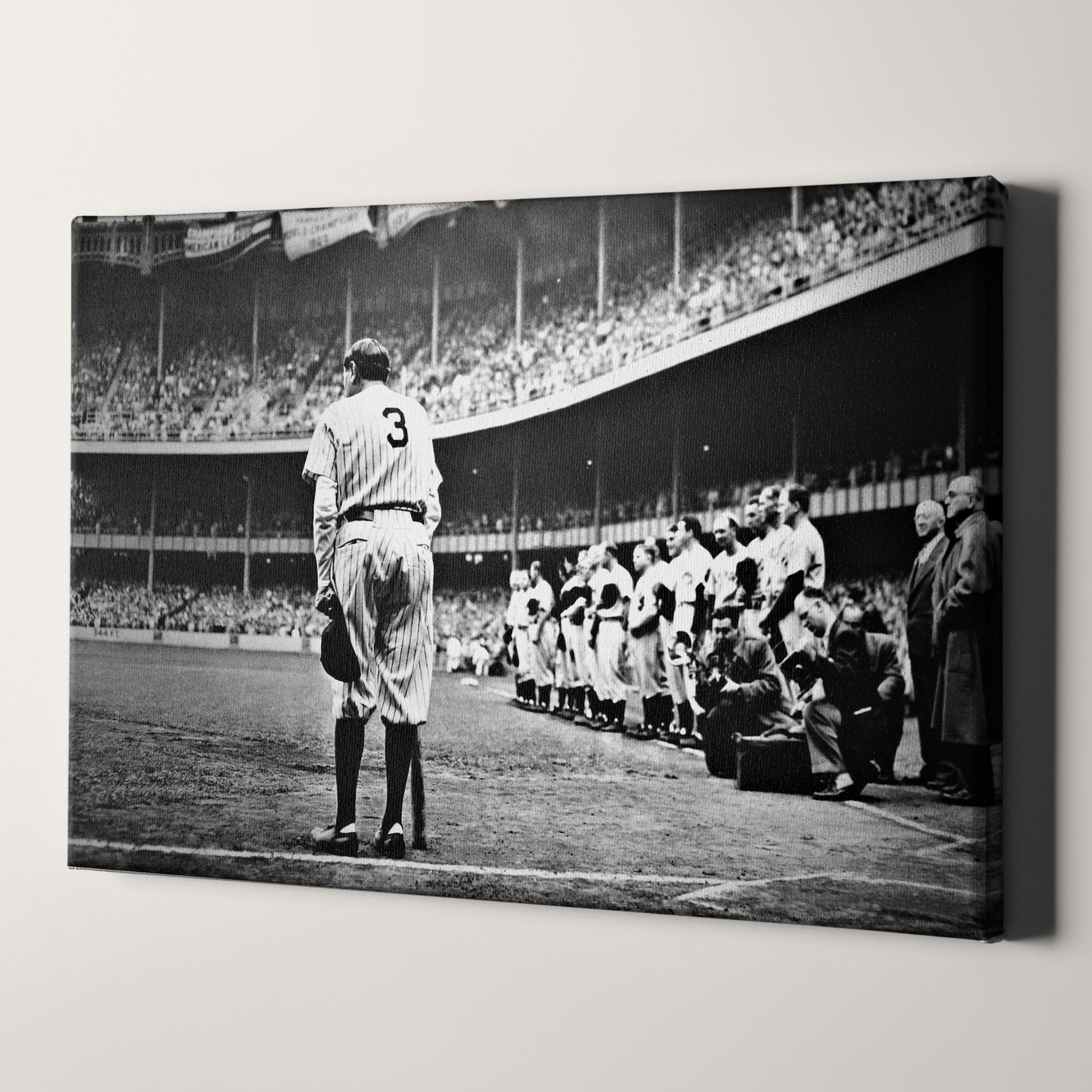 Babe Ruth Last Game Canvas Wall Art Prints – Big Canvas Art Prints