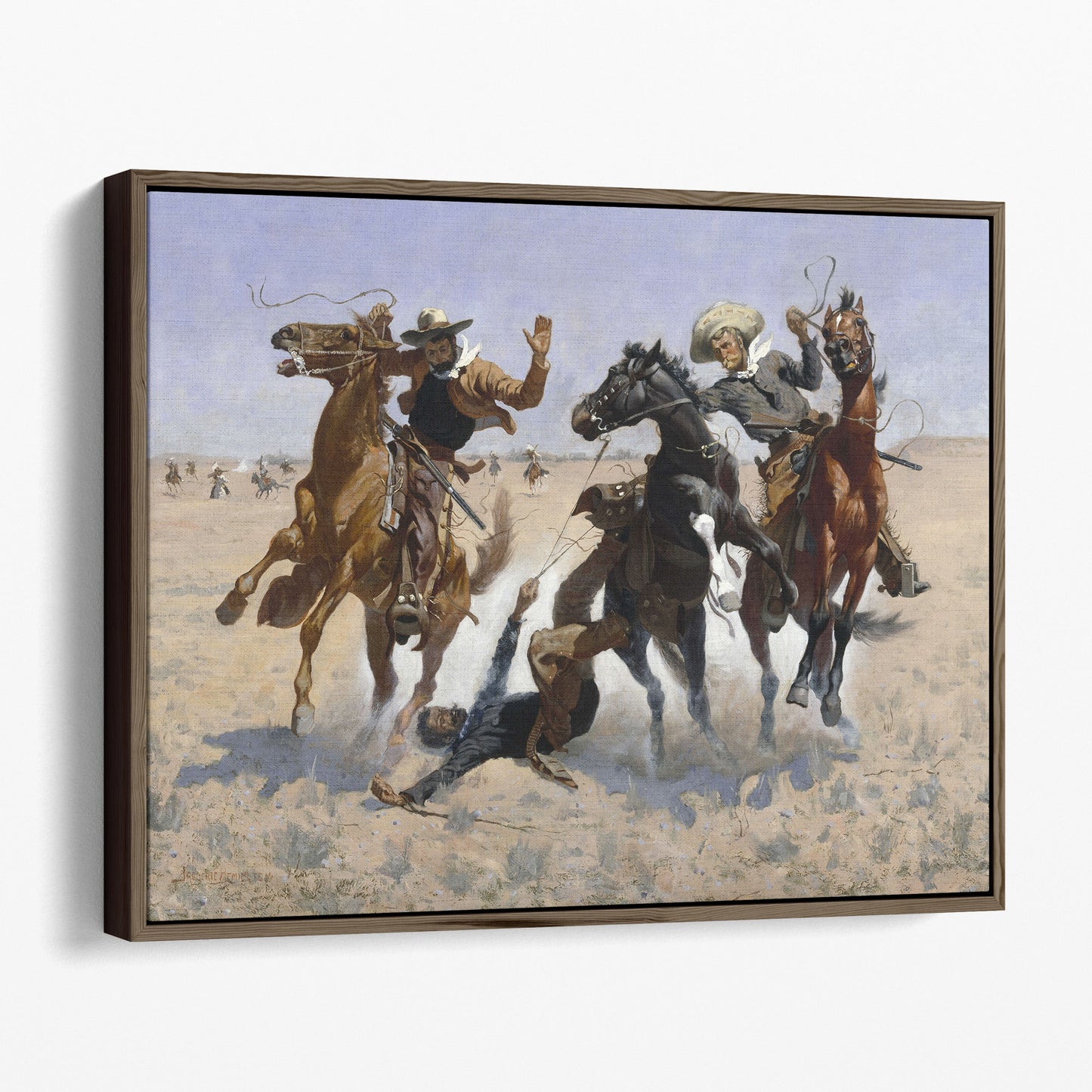 Aiding a Comrade by Frederic Remington