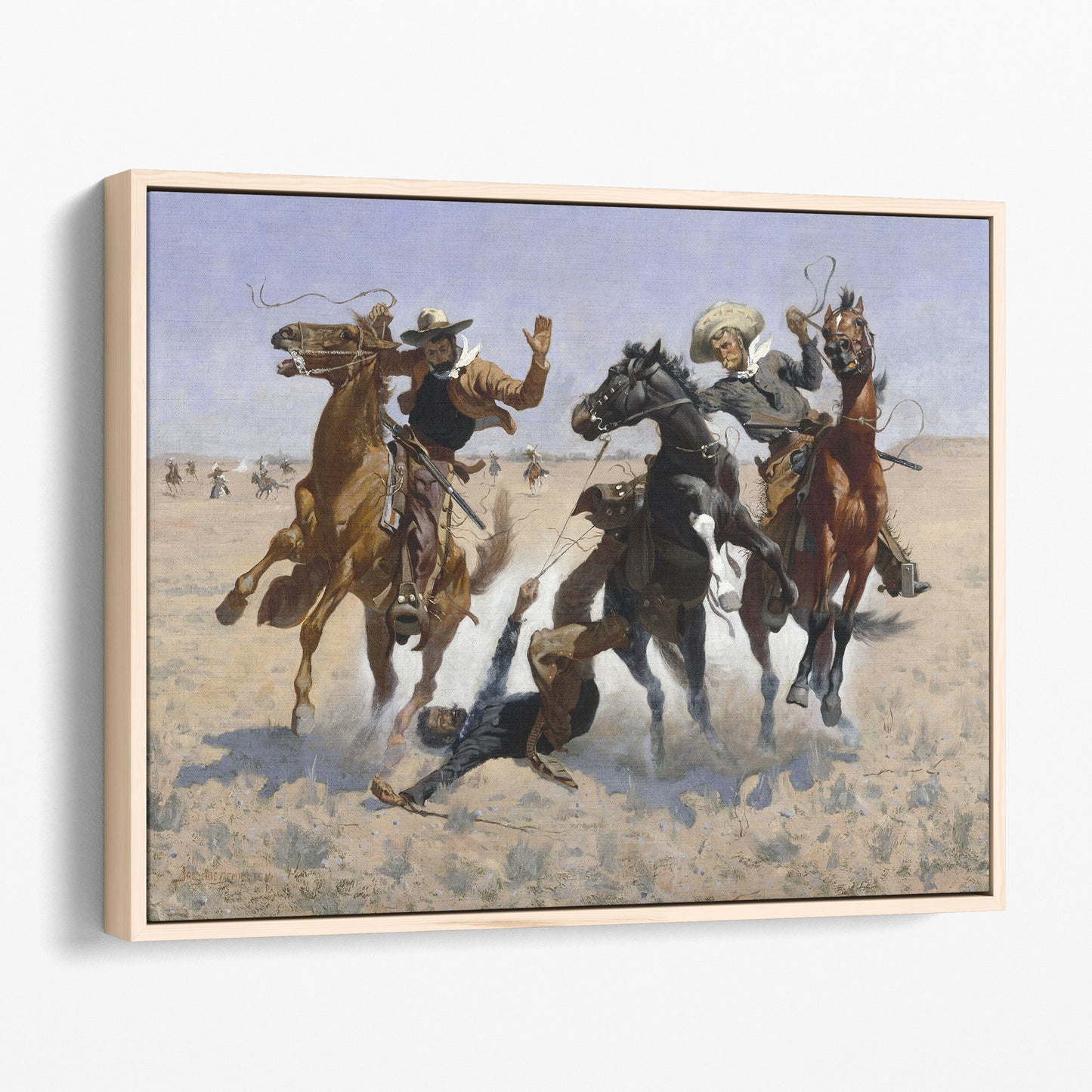Aiding a Comrade by Frederic Remington