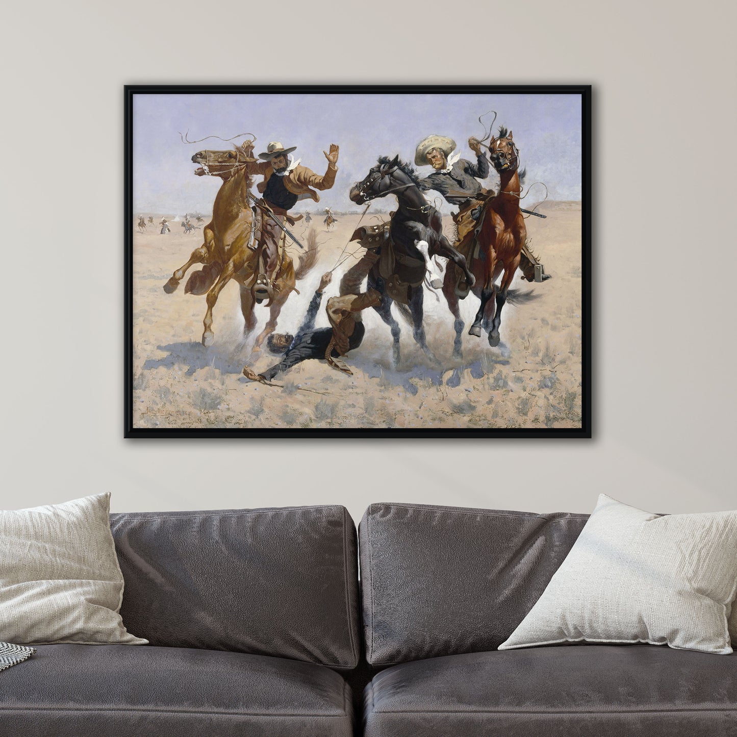 Aiding a Comrade by Frederic Remington
