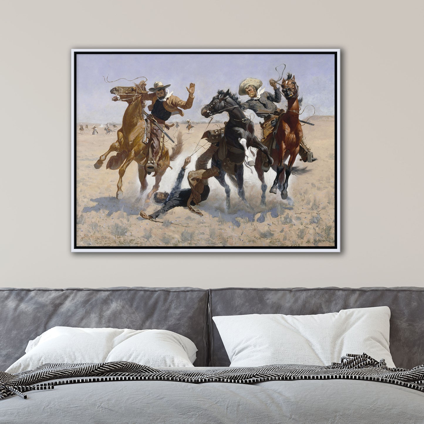 Aiding a Comrade by Frederic Remington