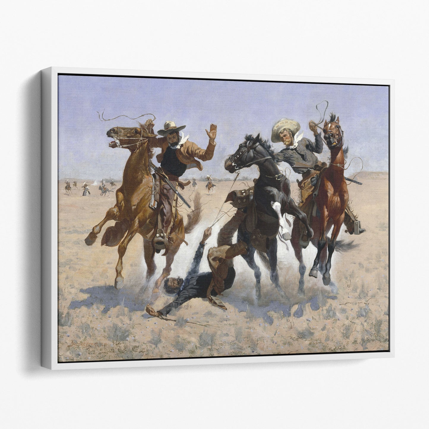 Aiding a Comrade by Frederic Remington
