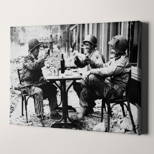 Soldiers Drinking Champagne, World War Two