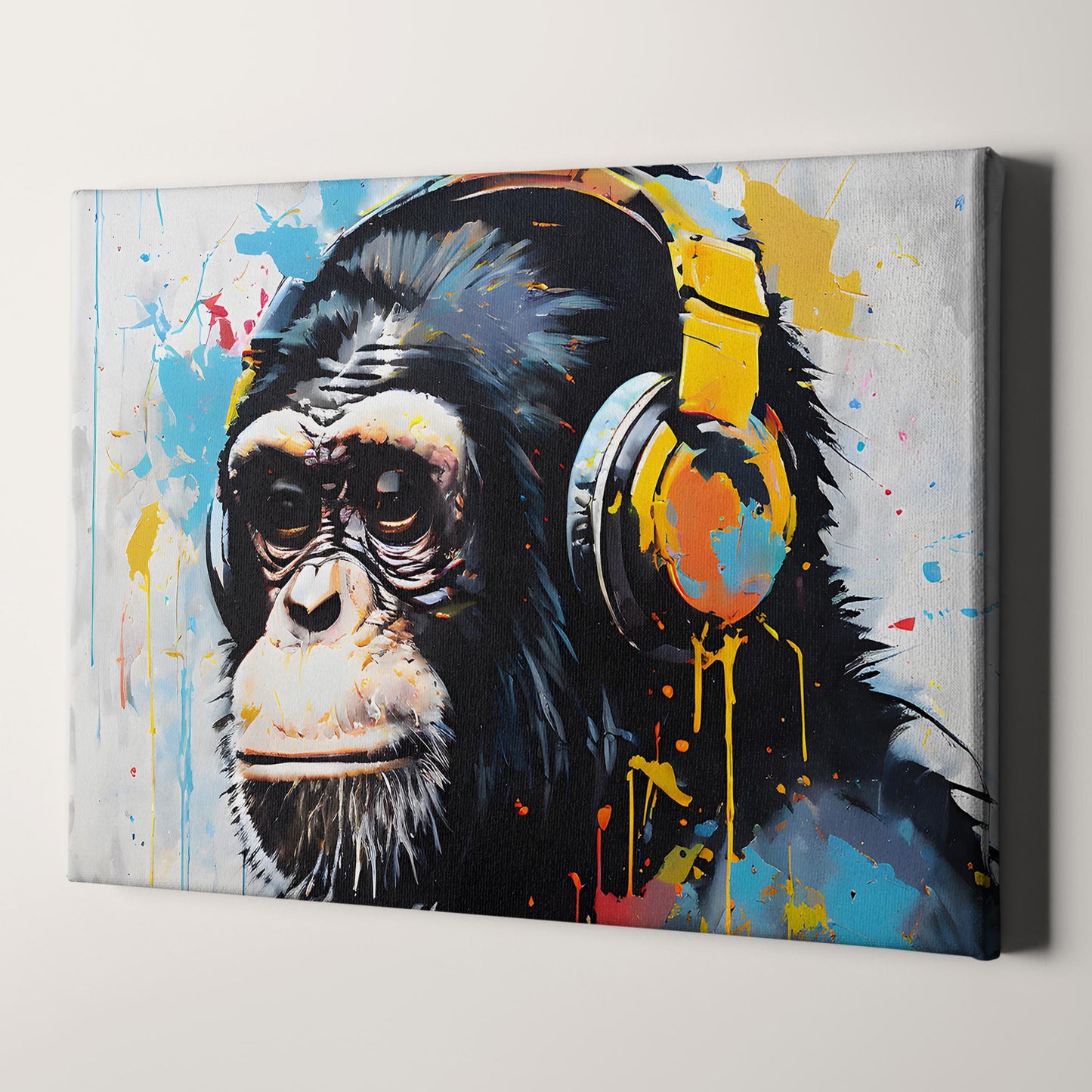 Monkey DJ Headphones Banksy