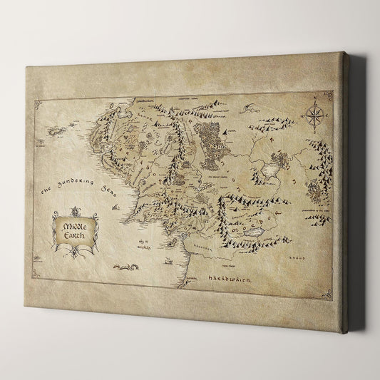 The Lord Of The Rings Map of Middle Earth