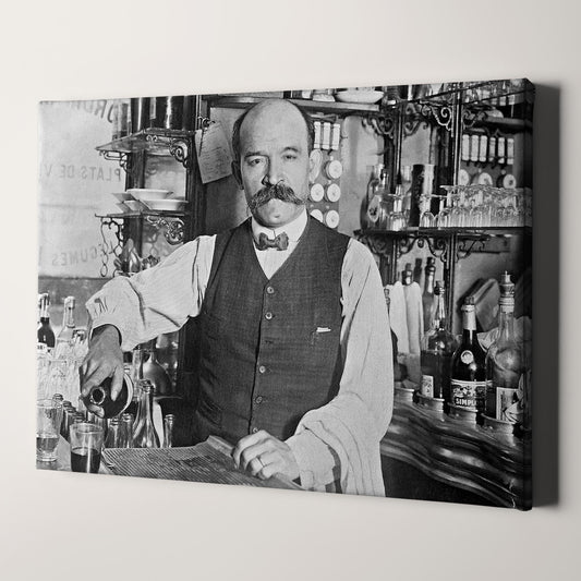 Bartender Pouring A Drink 1910