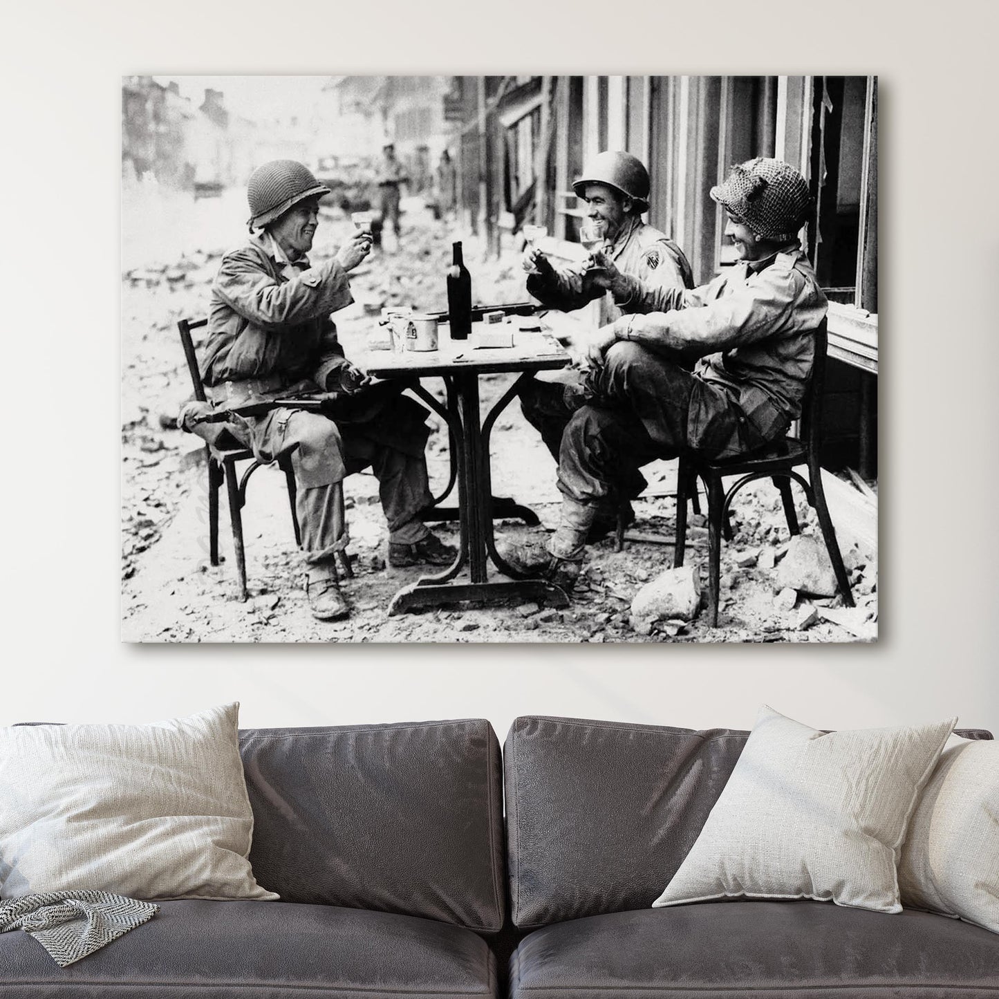 Soldiers Drinking Champagne, World War Two