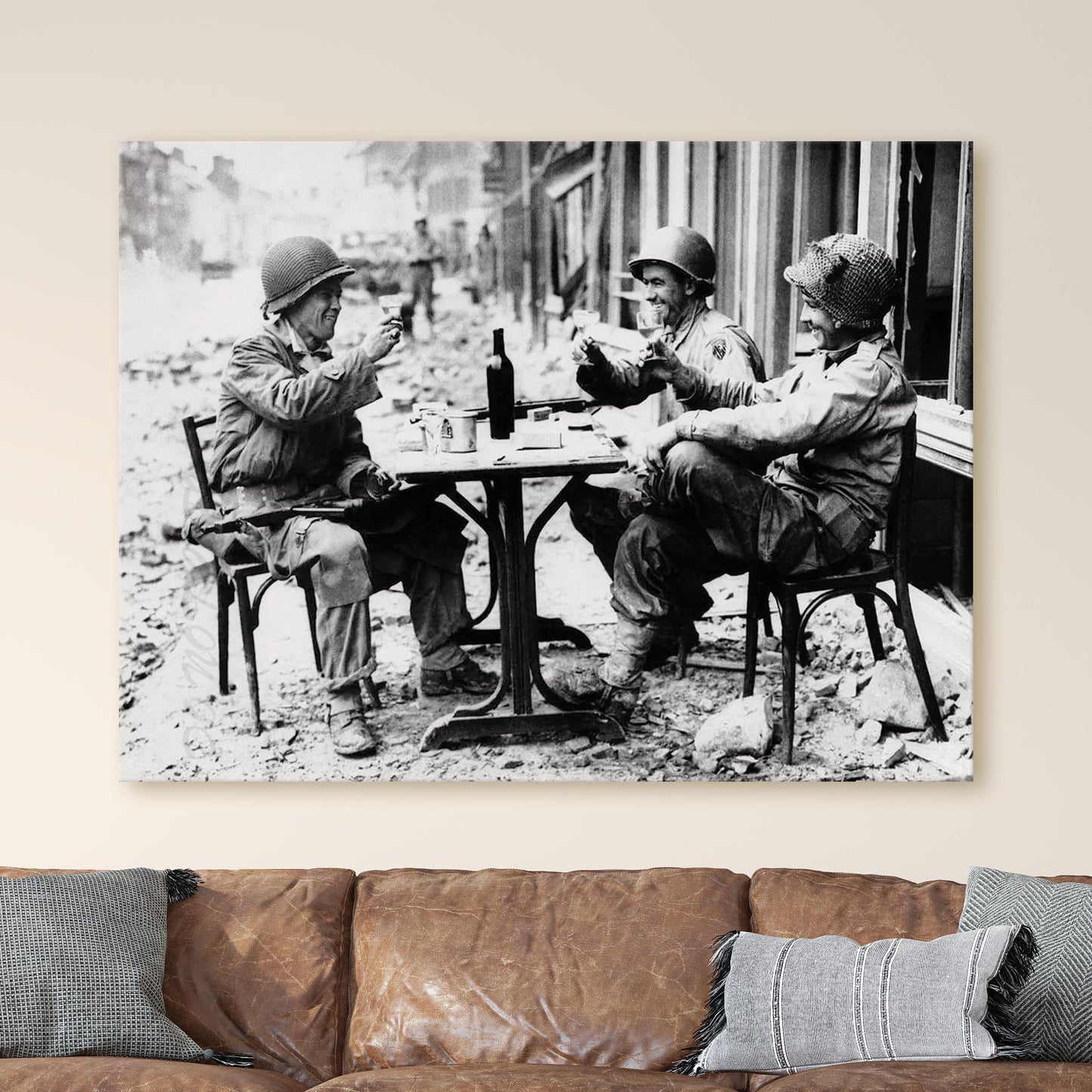 Soldiers Drinking Champagne, World War Two