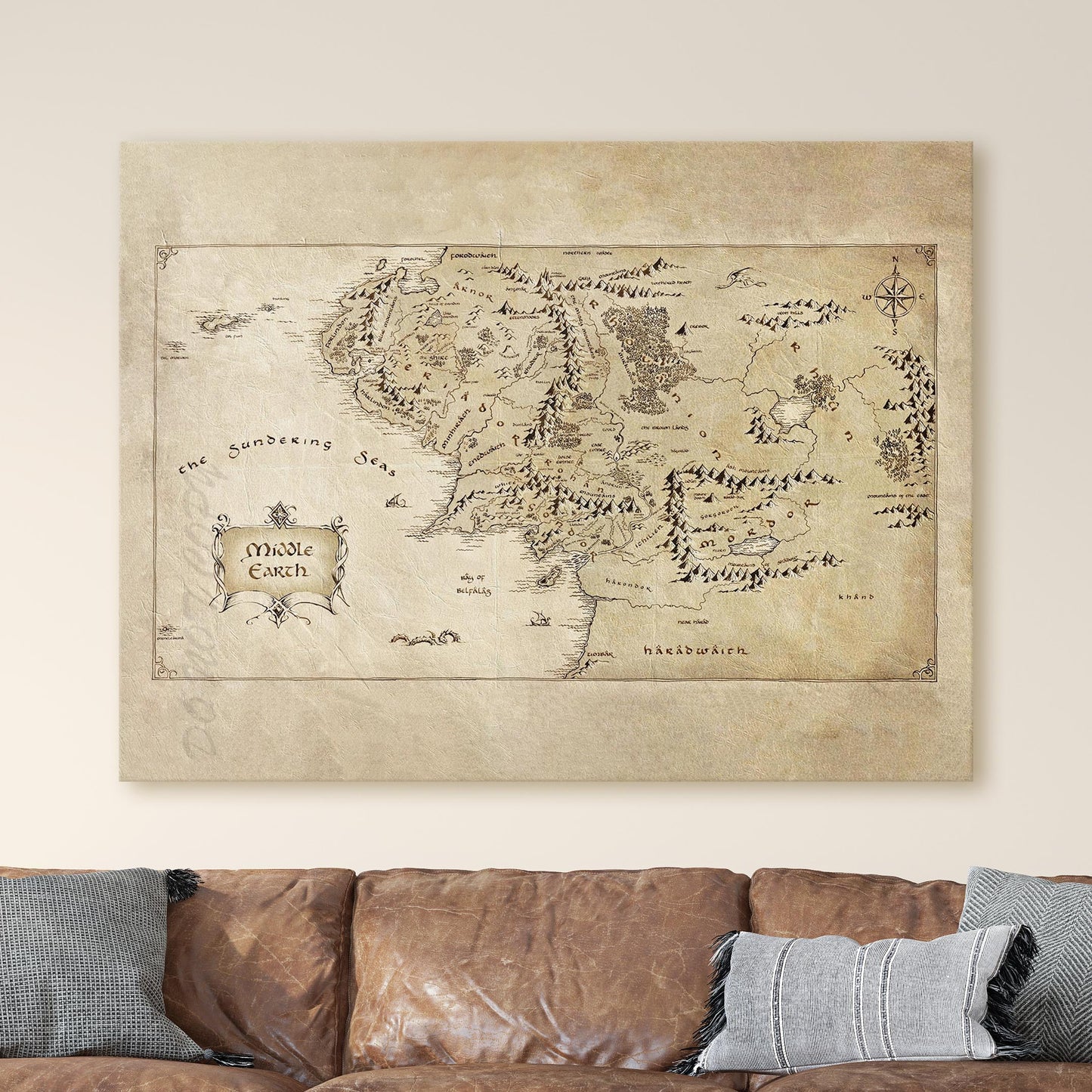 The Lord Of The Rings Map of Middle Earth