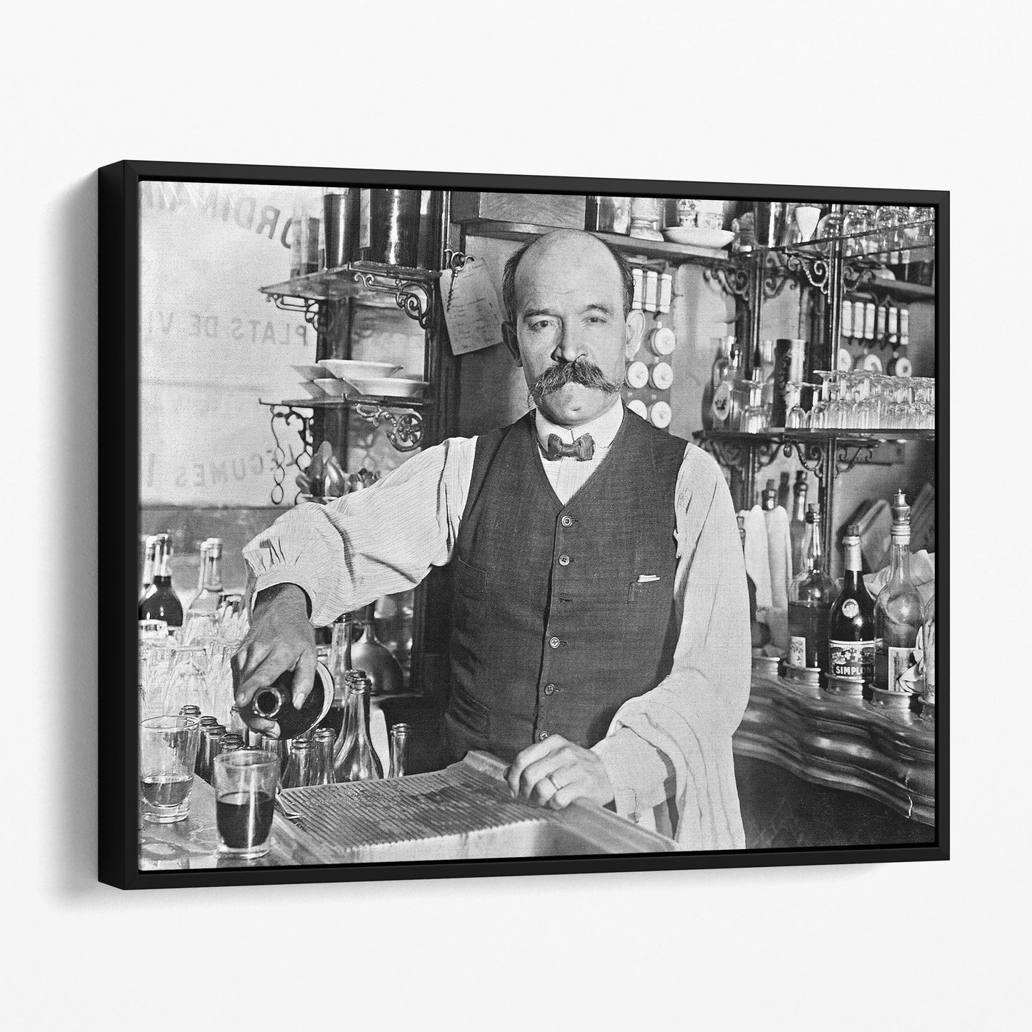 Bartender Pouring A Drink 1910