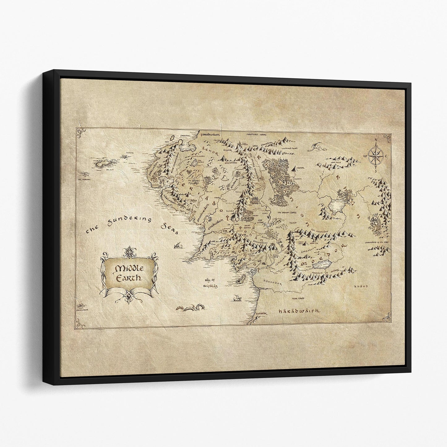 The Lord Of The Rings Map of Middle Earth