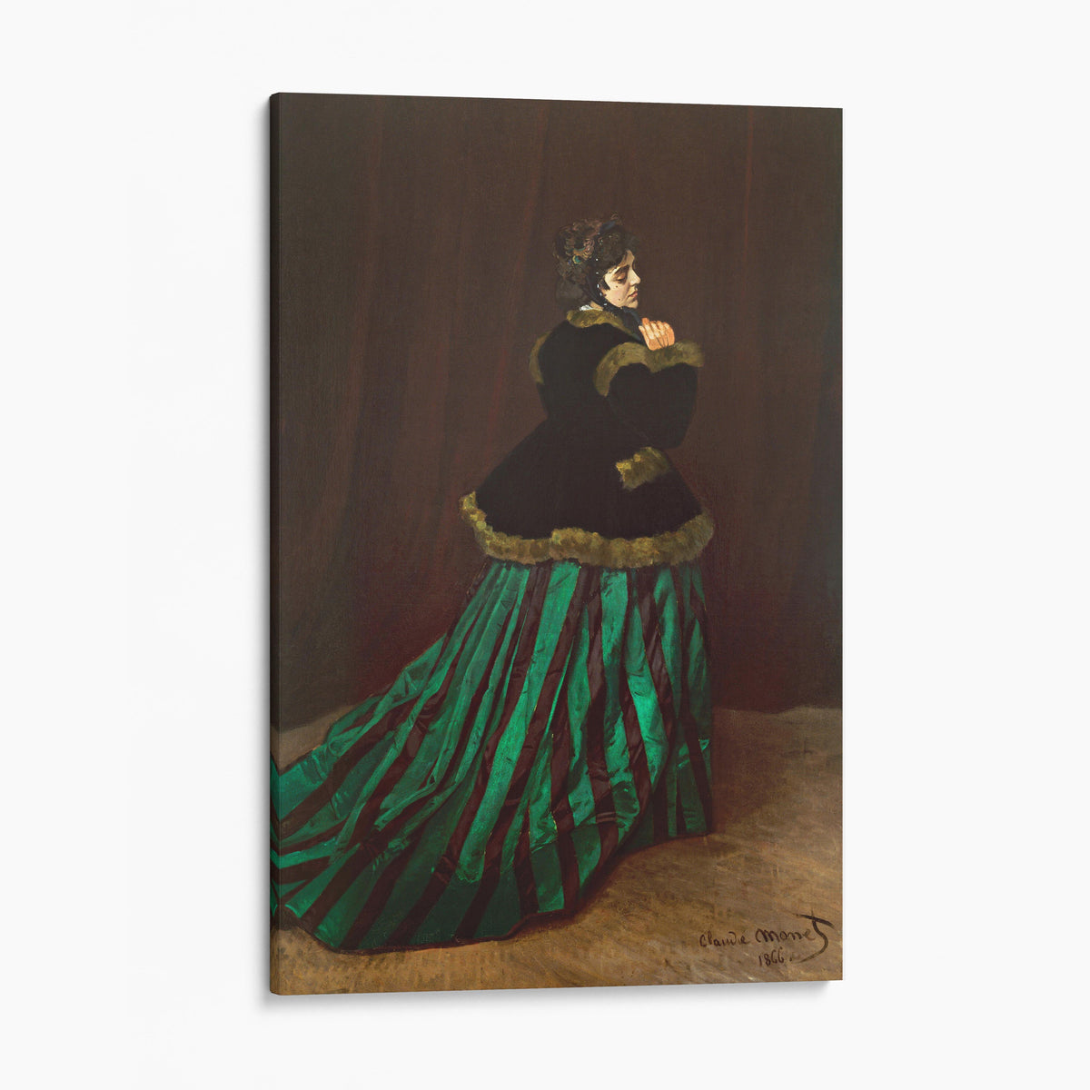 the woman in the green dress claude monet Camille (The Dress) by Tiffany Blue Pleating Tulle LowStock:43614403625011 Color:Serene Blue Space Dye