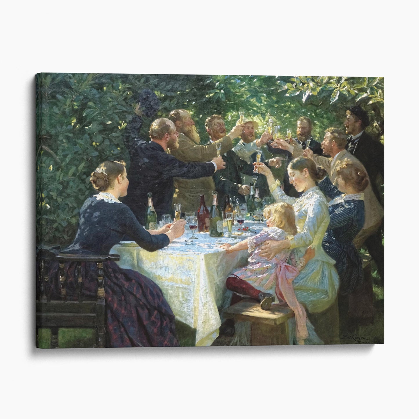 Hip, Hip, Hurrah! Artist Festival at Skagen, by Peder Severin Krøyer (1888)