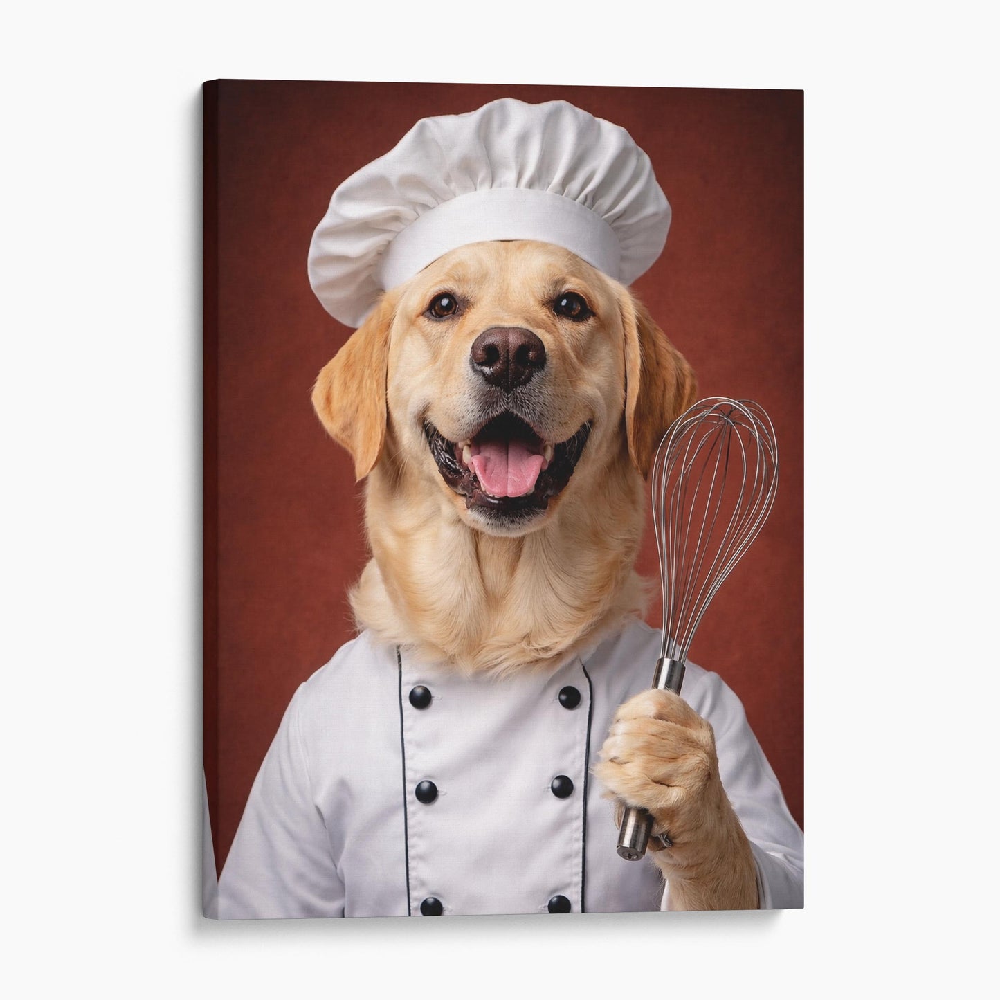 Yellow Labrador Retriever Kitchen Chef Dog