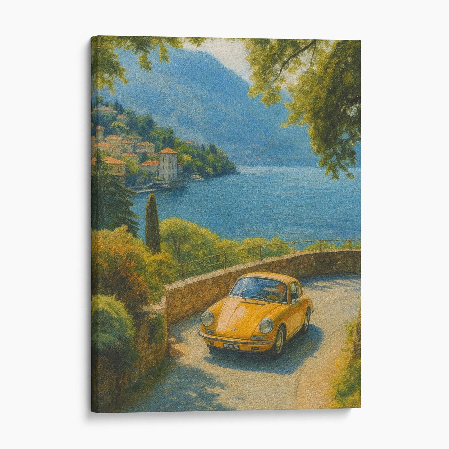 Vintage Porsche On Amalfi Coast