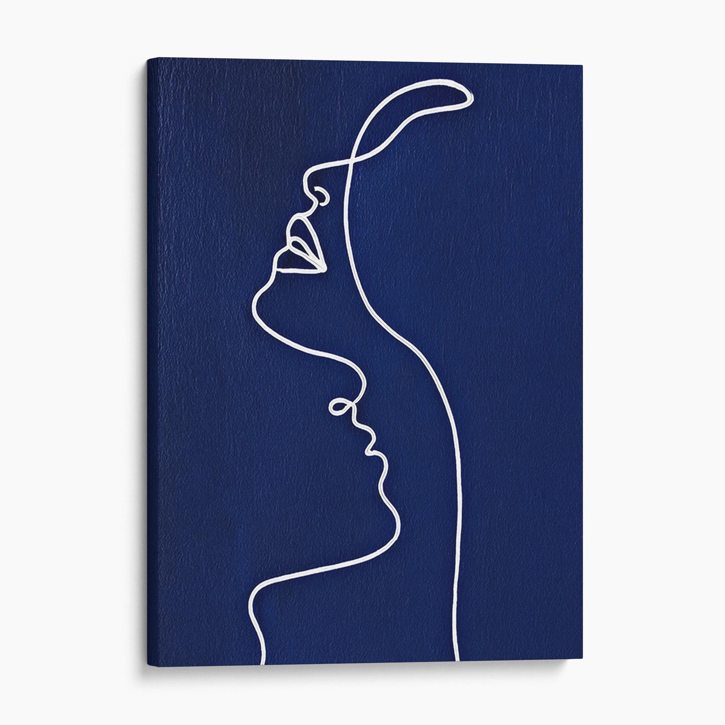 Side View of a Woman - Picasso Style Line Art