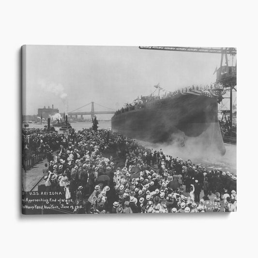 USS Arizona At Launch 1915