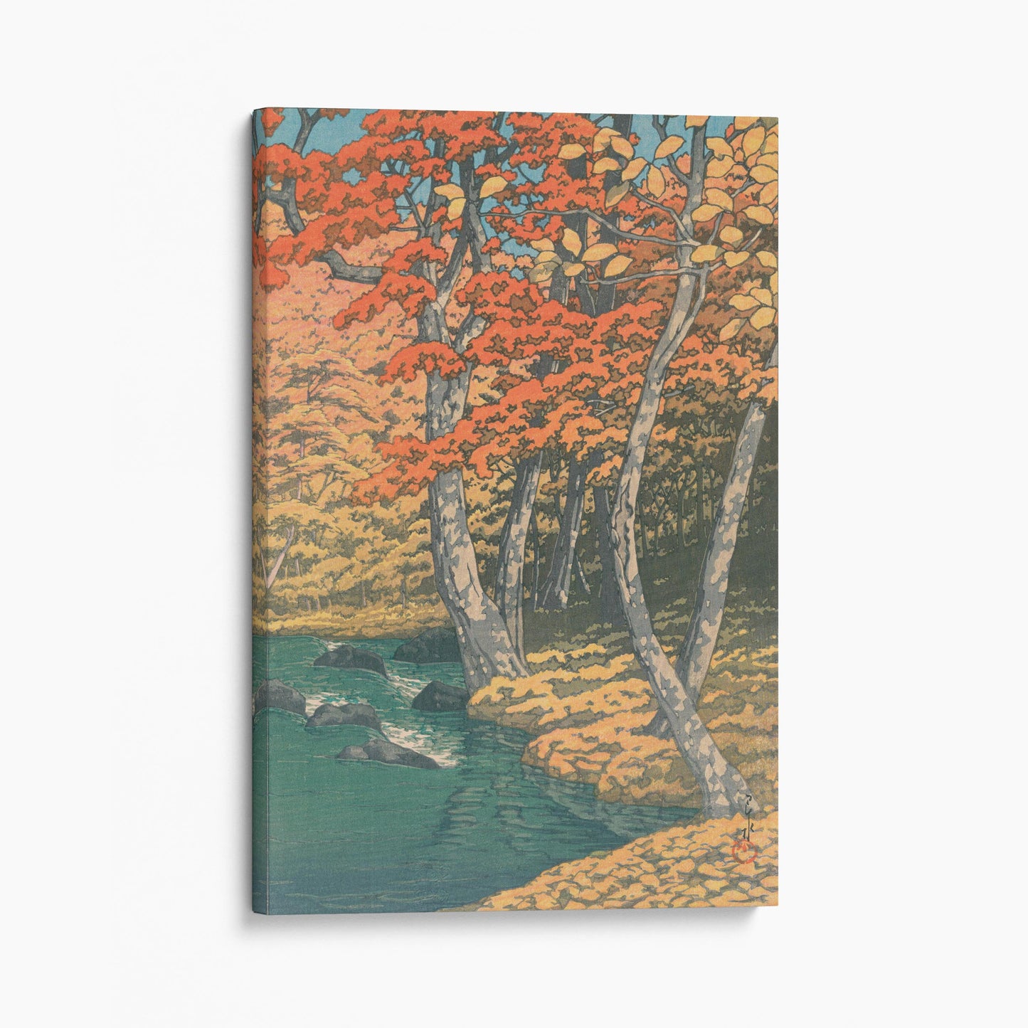 Autumn at Oirase - Kawase Hasui