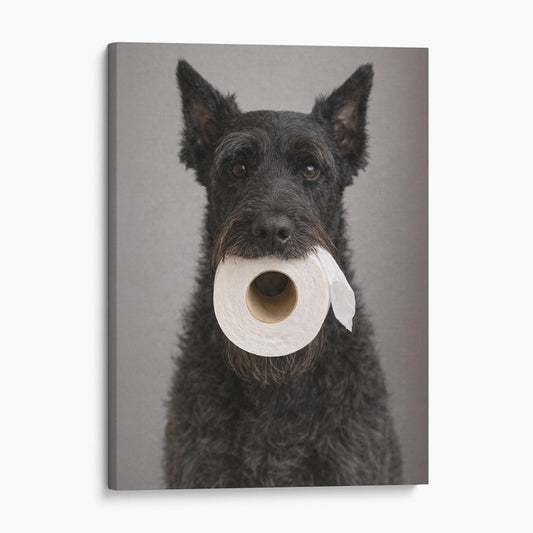 Giant Schnauzer Dog Toilet Paper
