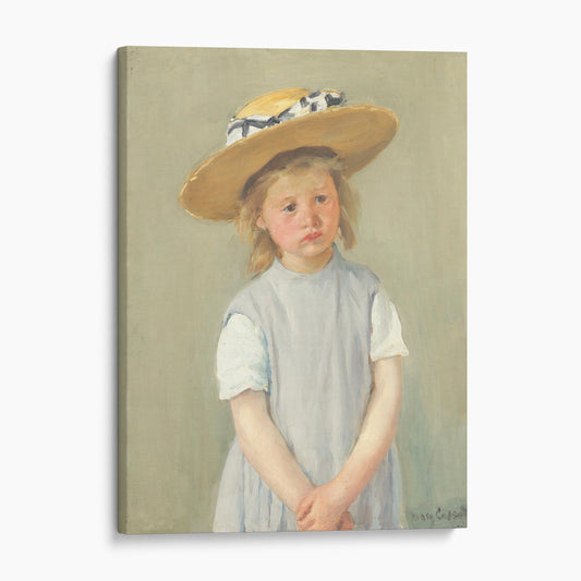 Child in a Straw Hat 1886 by Mary Cassatt