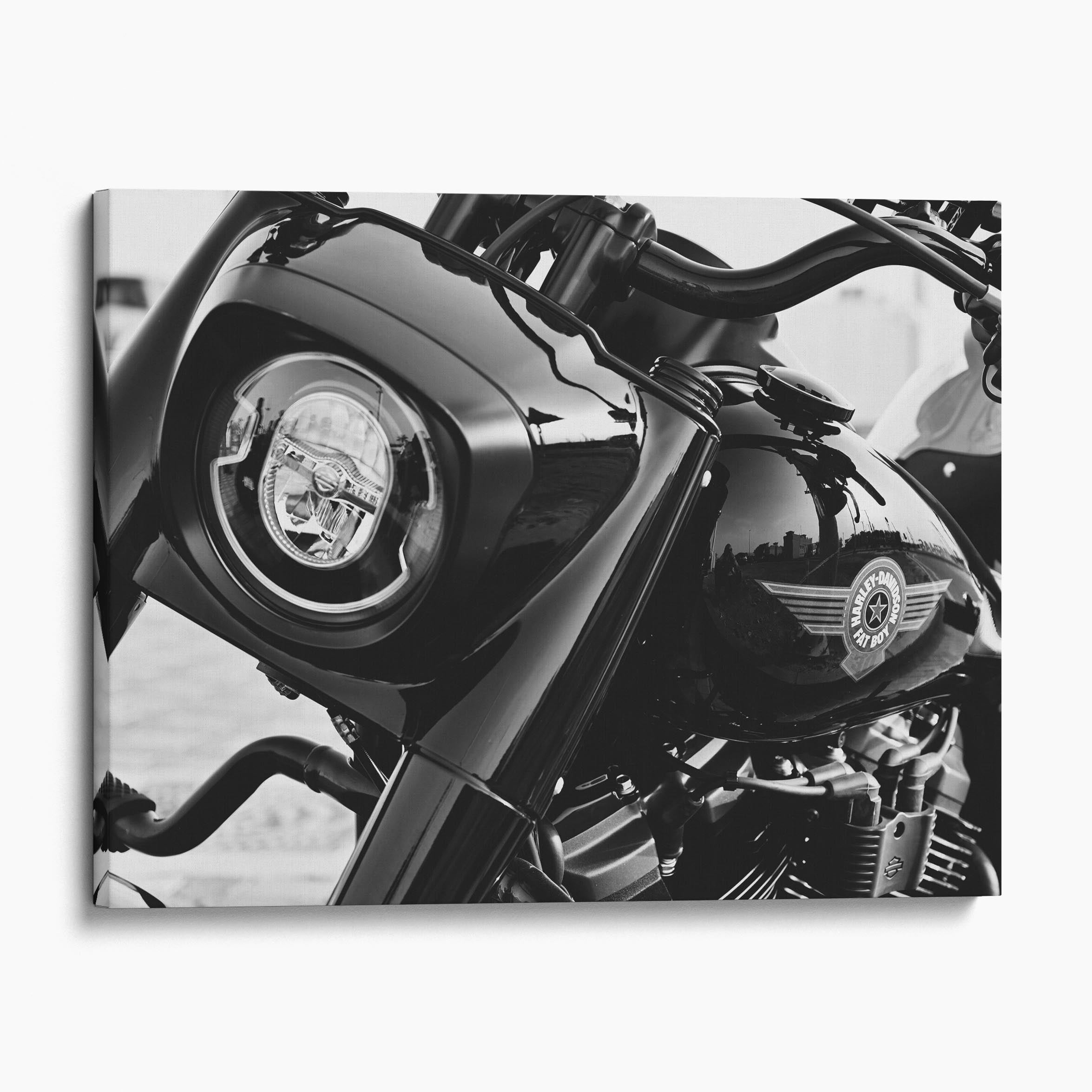 Harley Davidson Front View Canvas Wall Art Prints – Big Canvas Art Prints