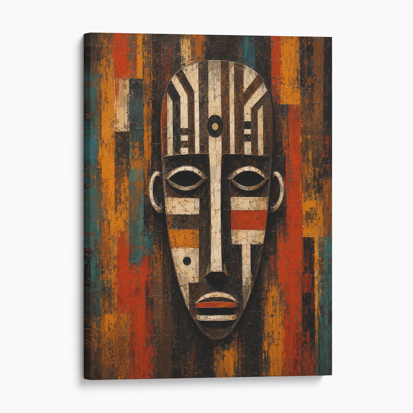 Ember and Teal Guardian - African Mask