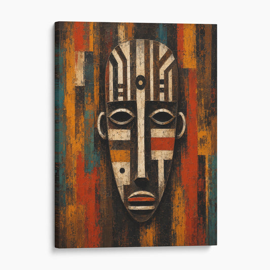 Ember and Teal Guardian - African Mask