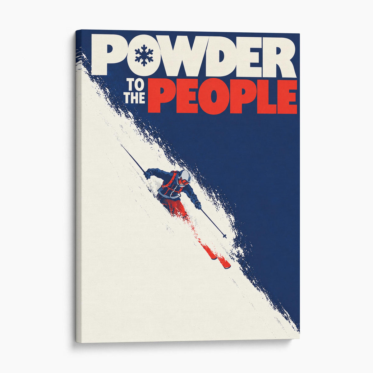 Powder to the People Vintage Ski Poster