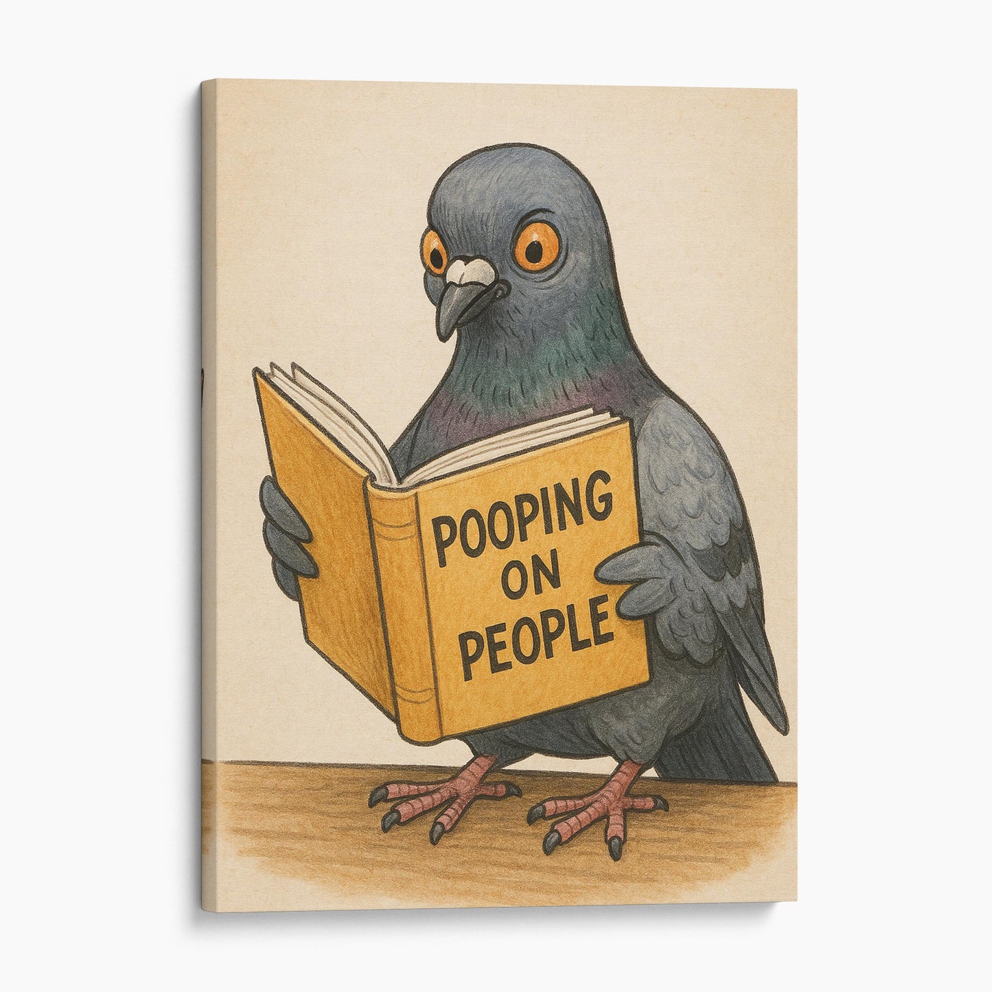 Pigeon Reading Pooping On People Book