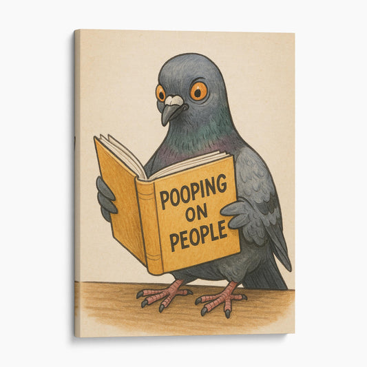 Pigeon Reading Pooping On People Book