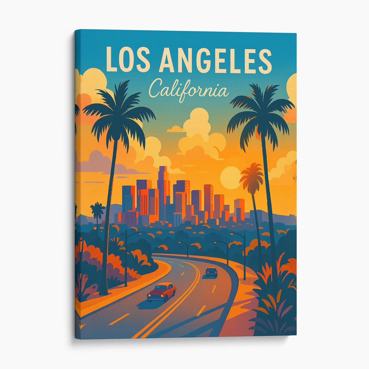 Los Angeles California Vintage Travel Poster