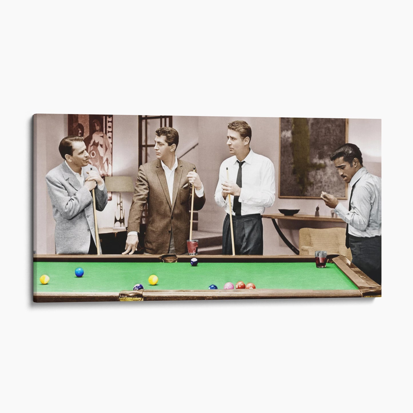 The Rat Pack Playing Pool Ocean's 11