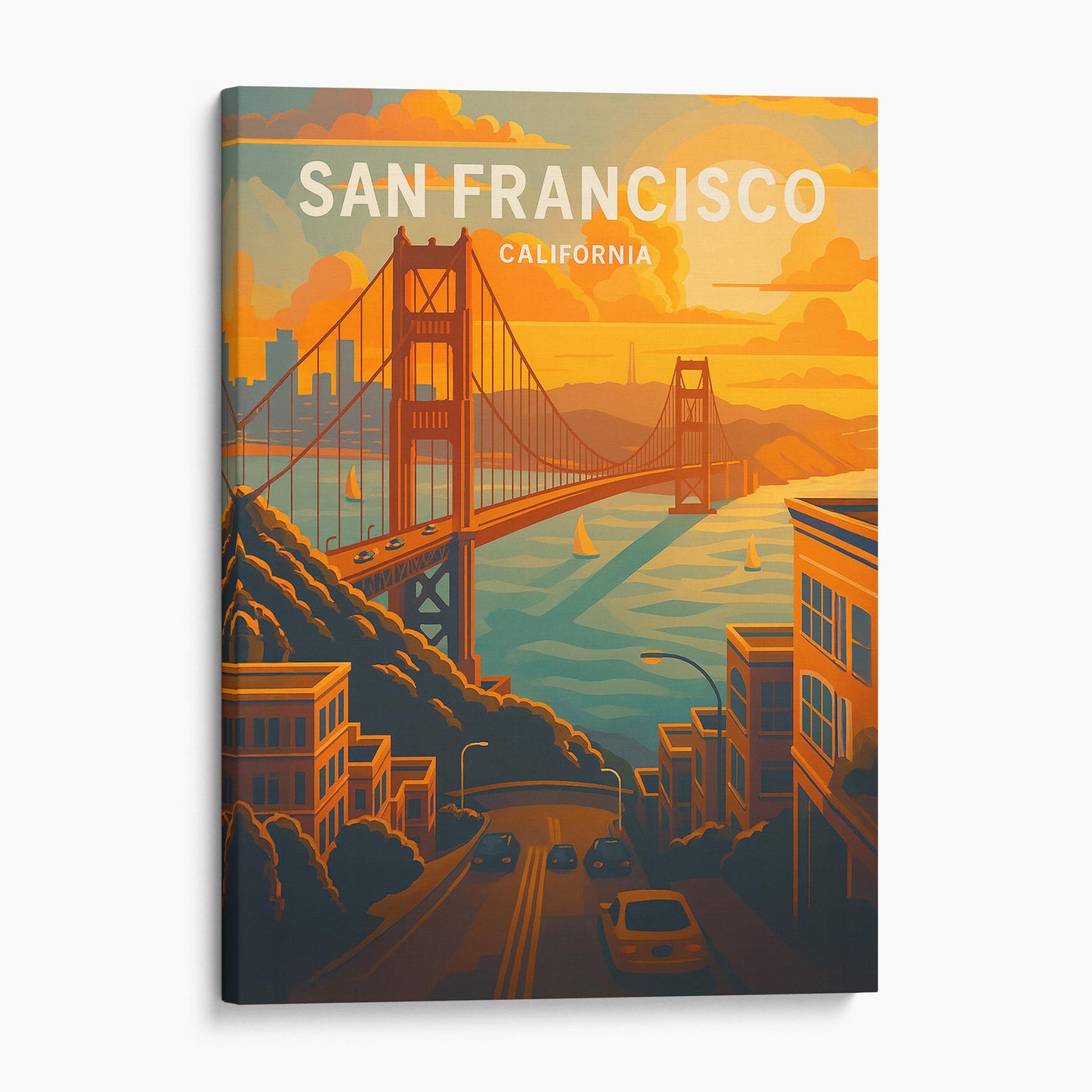 San Francisco Vintage Travel Poster