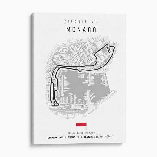 Monaco Grand Prix Race Track Map