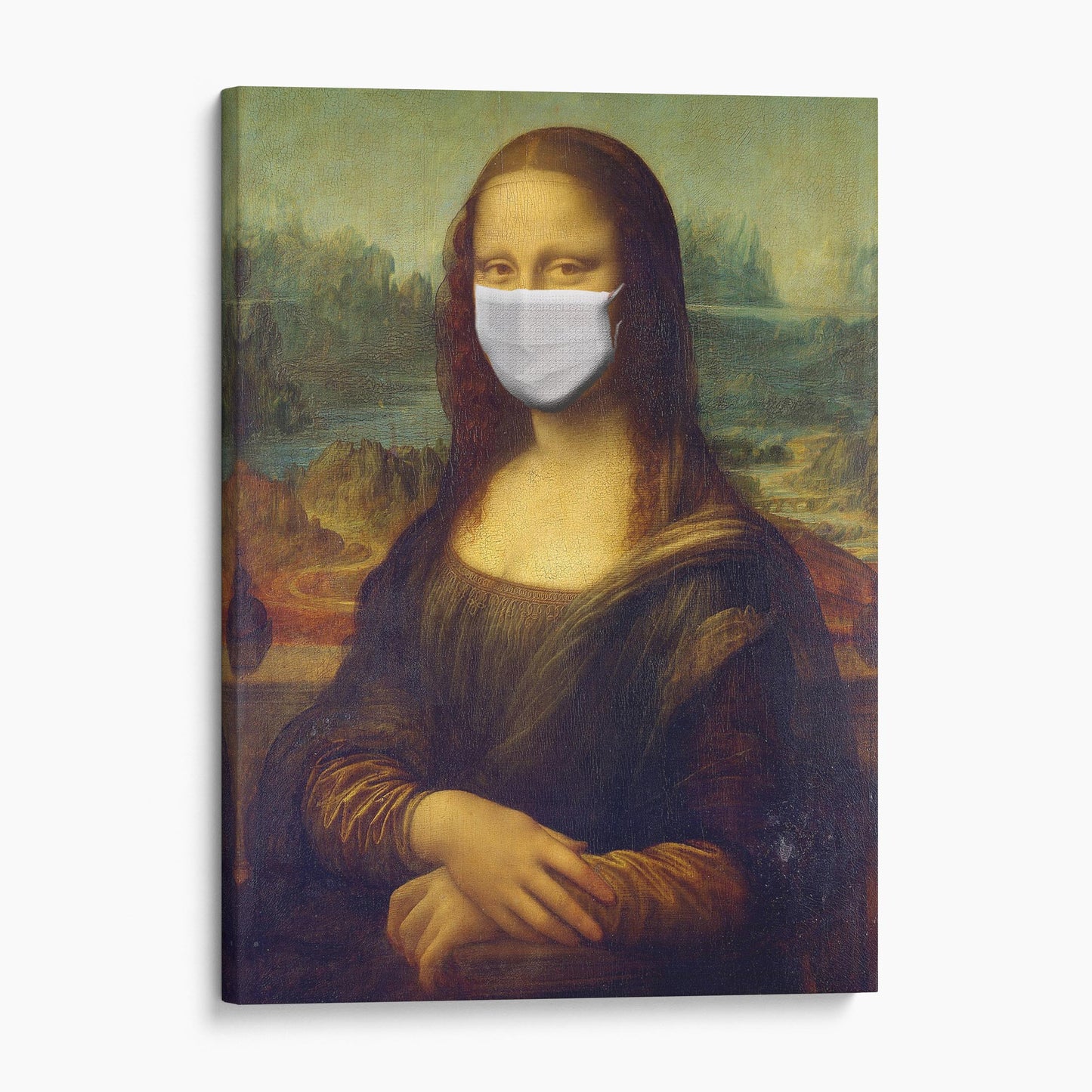 Mona Lisa Wearing A Face Mask