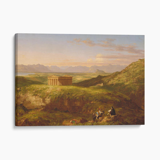The Temple of Segesta with the Artist Sketching 1843 - Thomas Cole