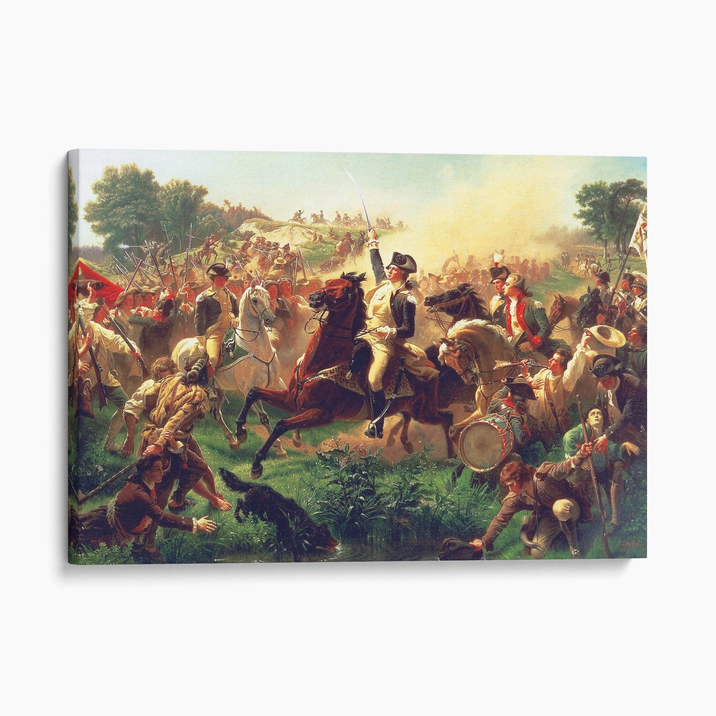 Washington Rallying the Troops at Monmouth by Emanuel Leutze