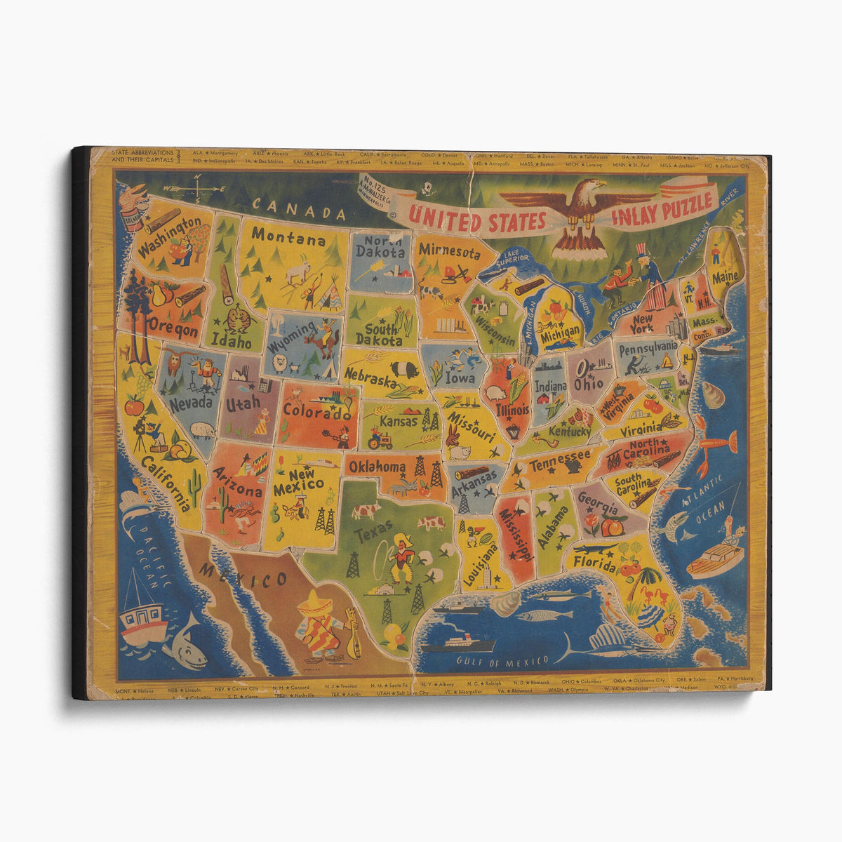 United States Puzzle Map