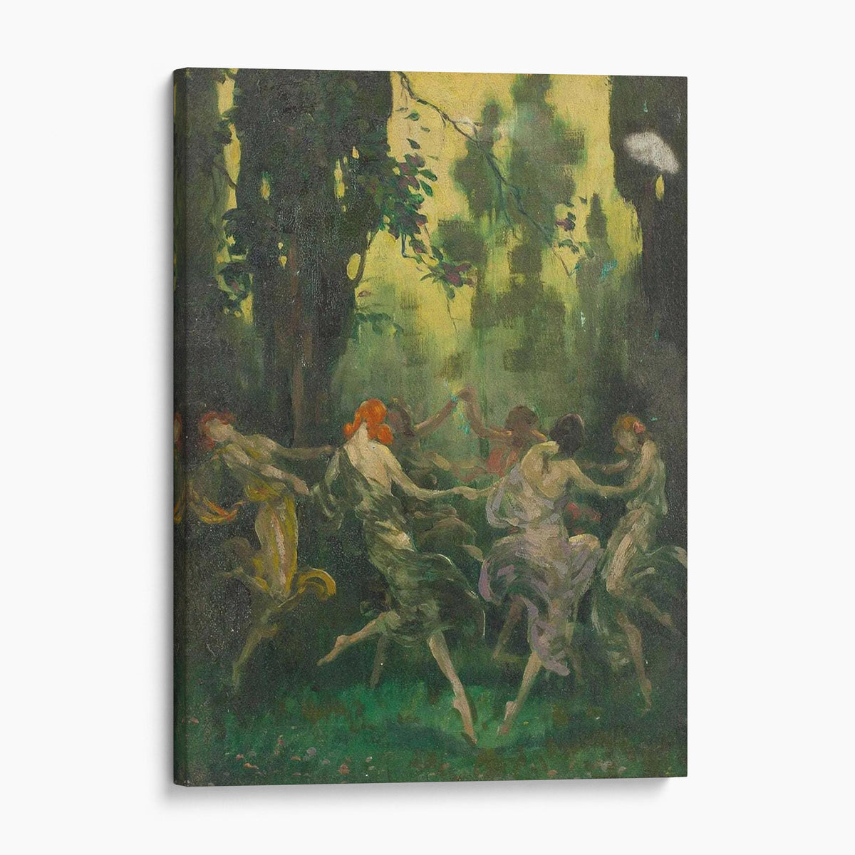 Women Dancing - Dance of the Forest Nymphs (1886) by Warren B. Davis