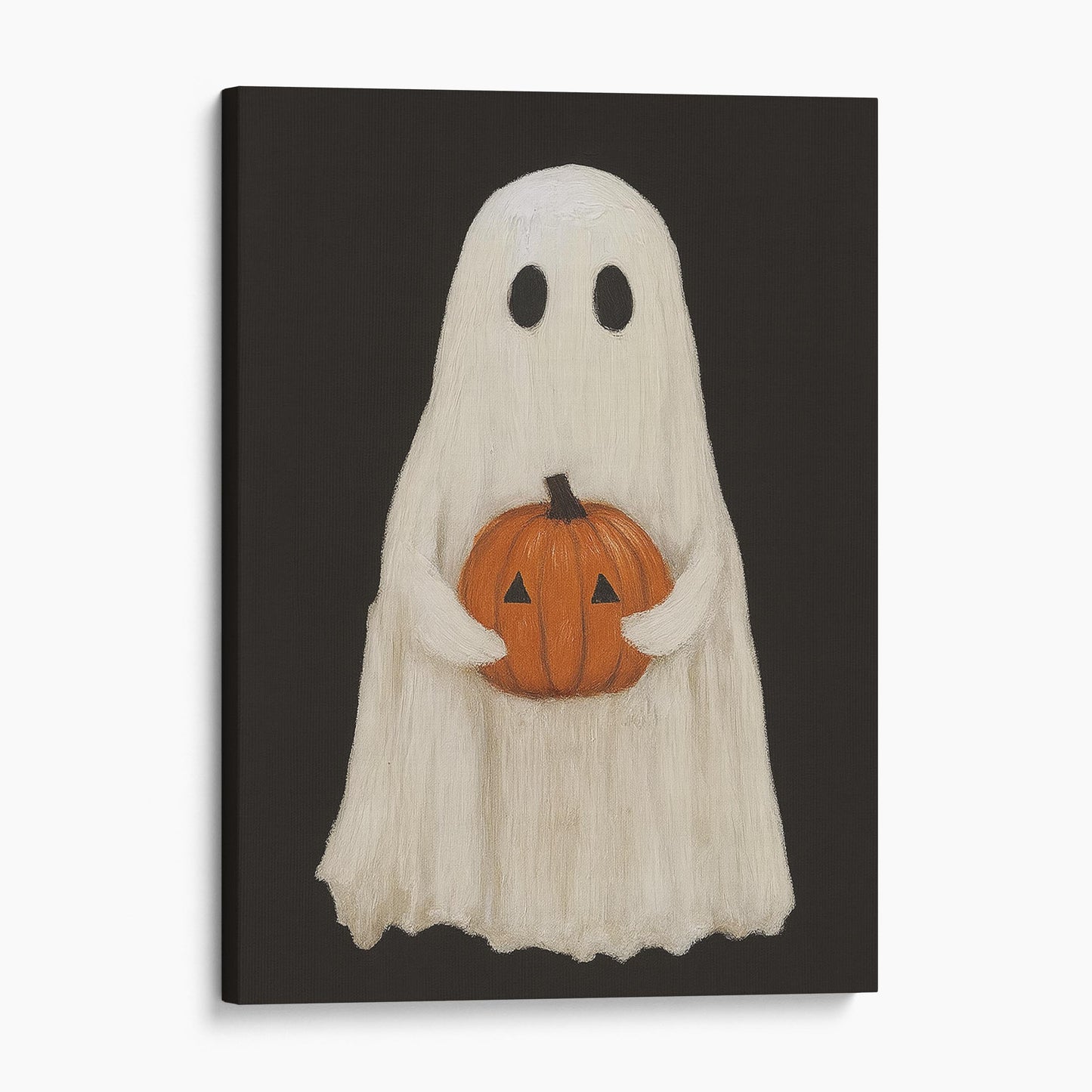 Ghost Holding A Pumpkin