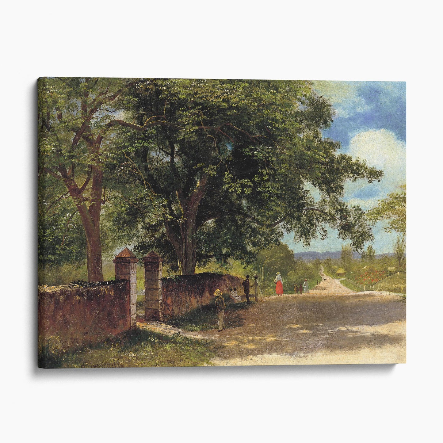Street in Nassau by Albert Bierstadt